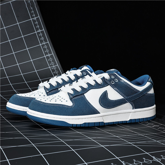 Men's Dunk Low Navy/White Shoes 0286 Men's Dunk Low Navy/White Shoes 0286